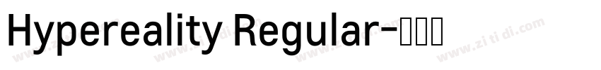 Hypereality Regular字体转换